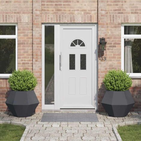 Jardinière 2 pcs-Lot de 2 Pot de fleur-Bac à fleurs  Anthracite 75 x 75 x 60 cm Acier