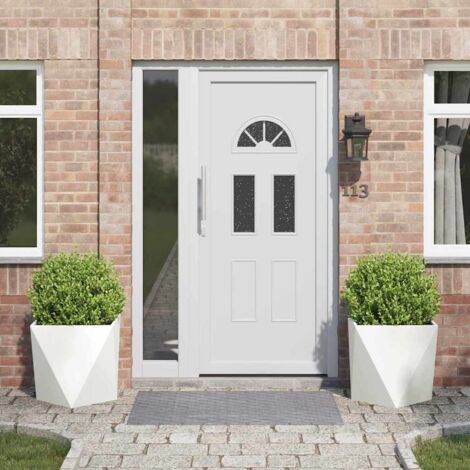 Jardinière 2 pcs-Lot de 2 Pot de fleur-Bac à fleurs Blanc 50 x 50 x 50 cm Acier