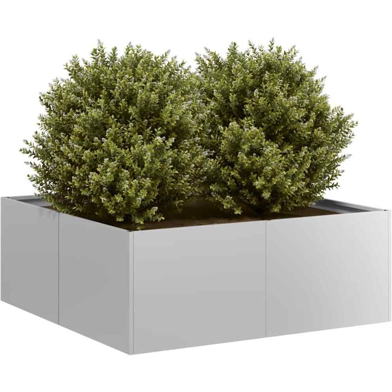 Vidaxl - Jardinière 80x80x30 cm acier galvanisé