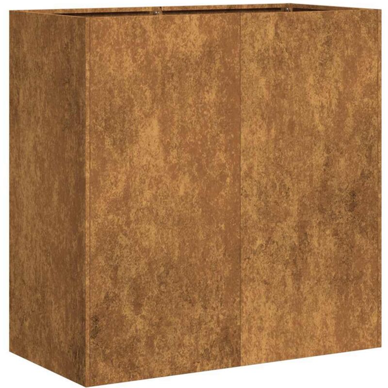 Vidaxl - Jardinière rouillé 80x40x80 cm acier inoxydable