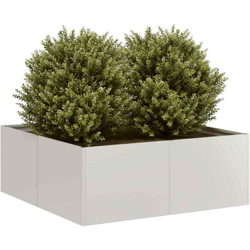 Vidaxl - Jardinière 80x80x30 cm acier inoxydable
