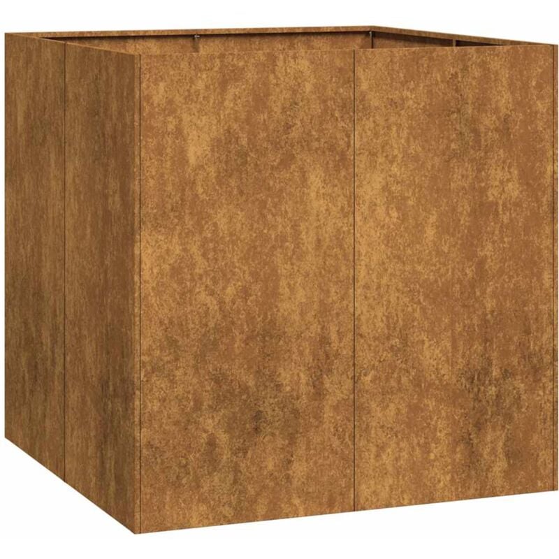 Vidaxl - Jardinière rouillé 80x80x80 cm acier inoxydable