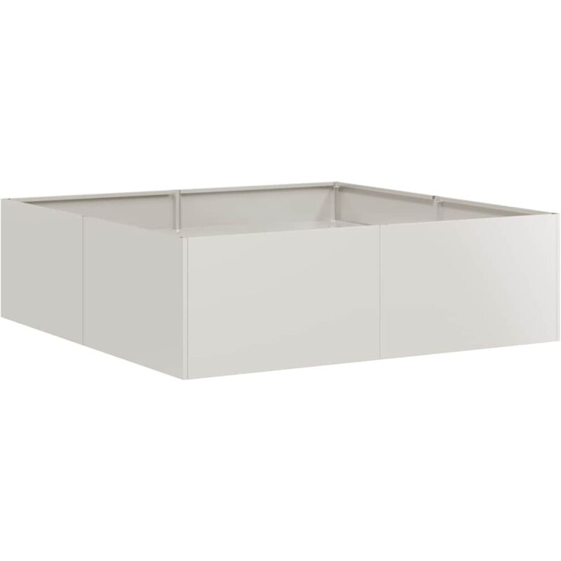 Vidaxl - Jardinière 100x100x30 cm acier inoxydable