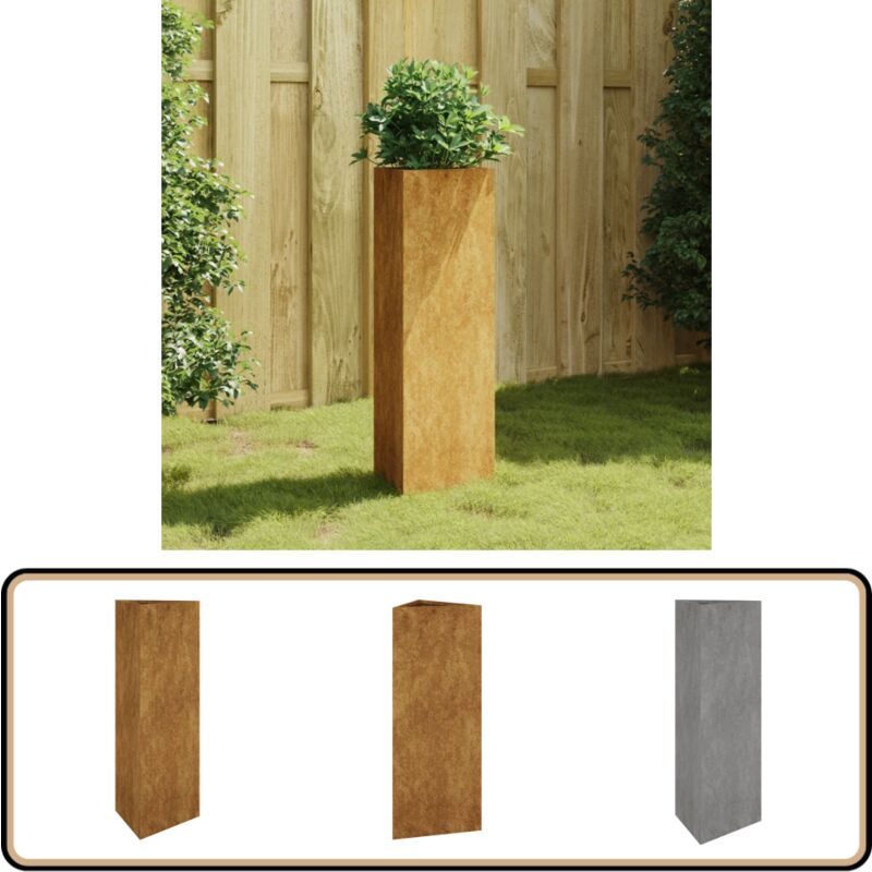 Vidaxl - Jardinière 30x26x75 cm acier corten - Jardinier - Pot De Fleurs Extérieur - Jardinière Acier Corten - Déco Jardin - Plante Extérieure