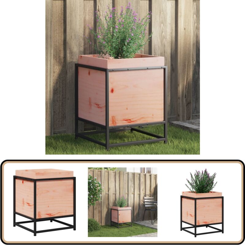 Jardinière 40x40x50 cm bois massif de douglas - Jardiniered'extérieure - Jardinière Bois - Pot De Fleurs Extérieur - Décoration Jardin - Plante