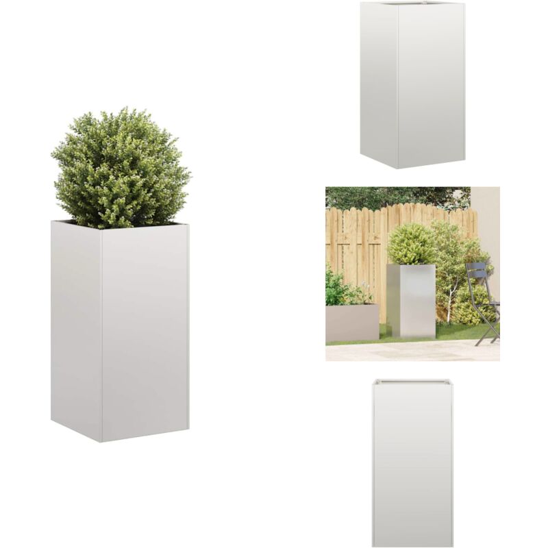 Vidaxl - Jardinière 40x40x80 cm acier inoxydable - Jardinière - Jardinières - Pot De Fleurs - Support De Jardinière