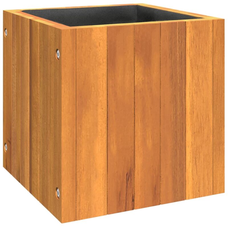 Vidaxl - Jardinière 25x25x25 cm bois massif d'acacia