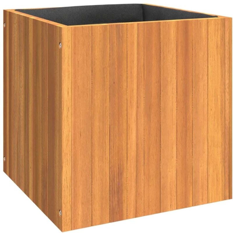 Jardinière 45x45x45 cm bois massif d'acacia Vidaxl