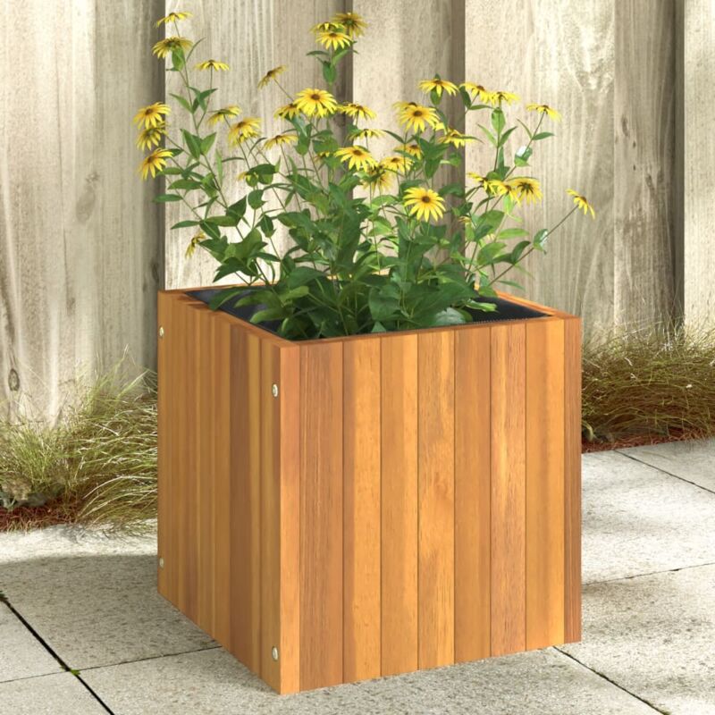 Vidaxl - Jardinière 35x35x35 cm bois massif d'acacia
