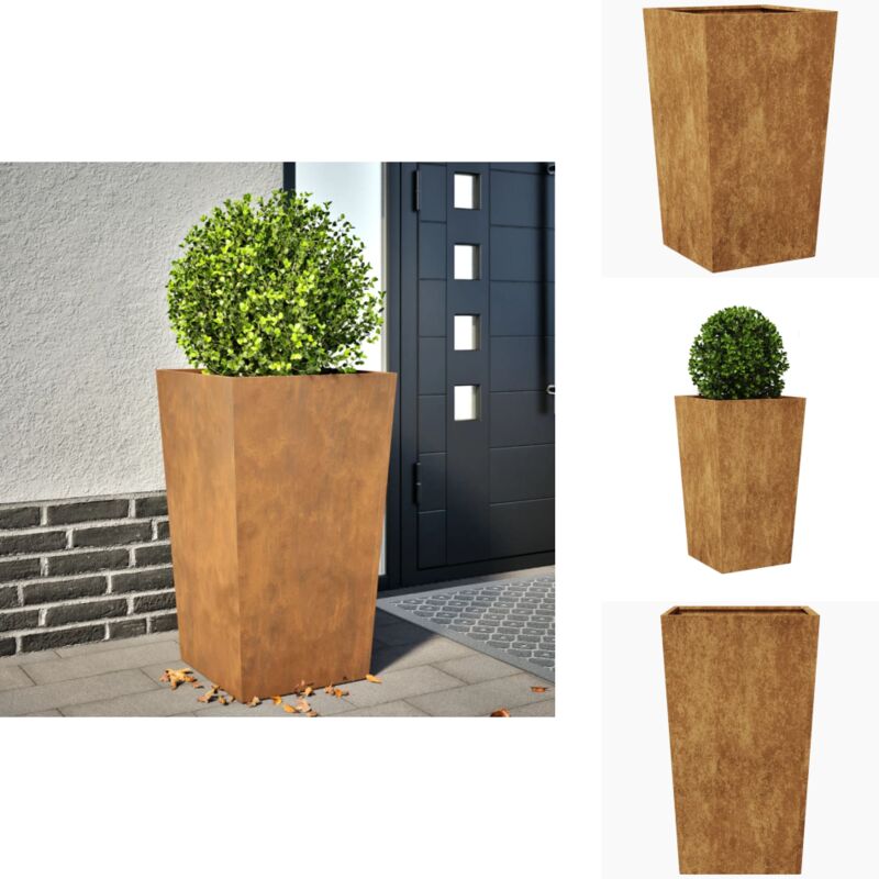 Vidaxl - Jardinière 45x45x75 cm acier résistant aux intempéries - Jardinière - Jardinières - Jardinière En Métal - Jardinière En Acier