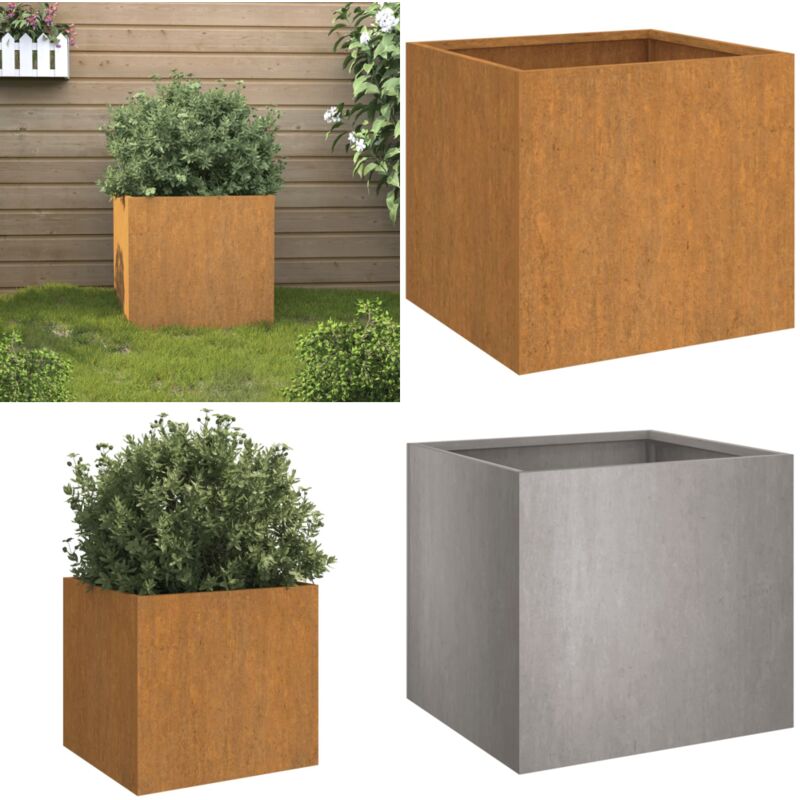 Vidaxl - Jardinière 49x47x46 cm acier corten - Jardinier - Pot De Fleurs - Bac à Fleurs - Acier Corten - Jardinière Extérieure - Home & Living
