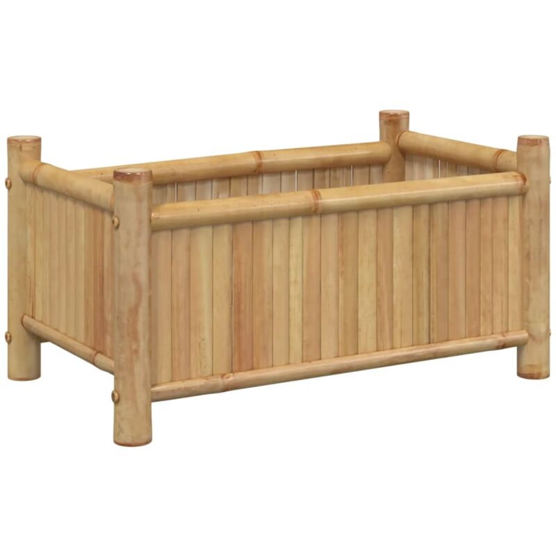 Vidaxl - Jardinière 50x30x25 cm bambou