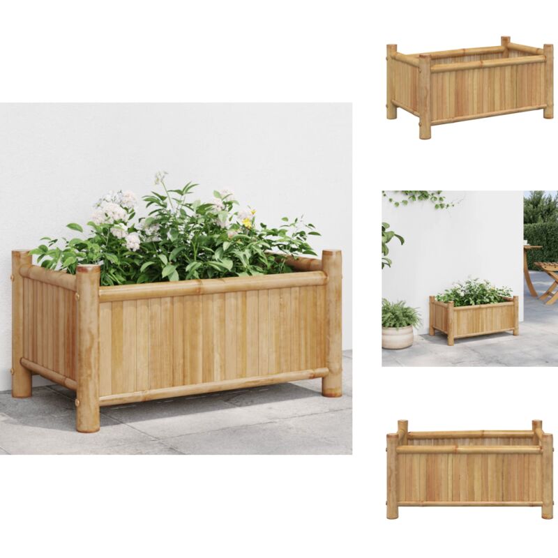 Vidaxl - Jardinière 50x30x25 cm bambou - Jardinier - Pot De Fleurs - Plante - Extérieur - Balcon