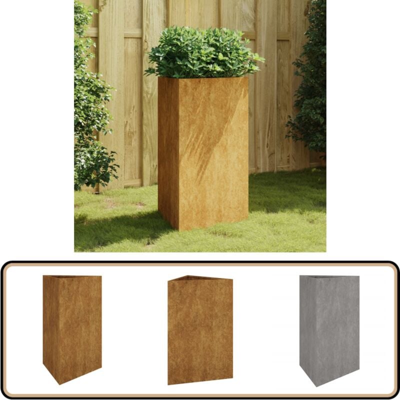 Vidaxl - Jardinière 50x43x75 cm acier corten - Jardin - Terrasse - Balcon - Pot De Fleurs - Jardinière Extérieure