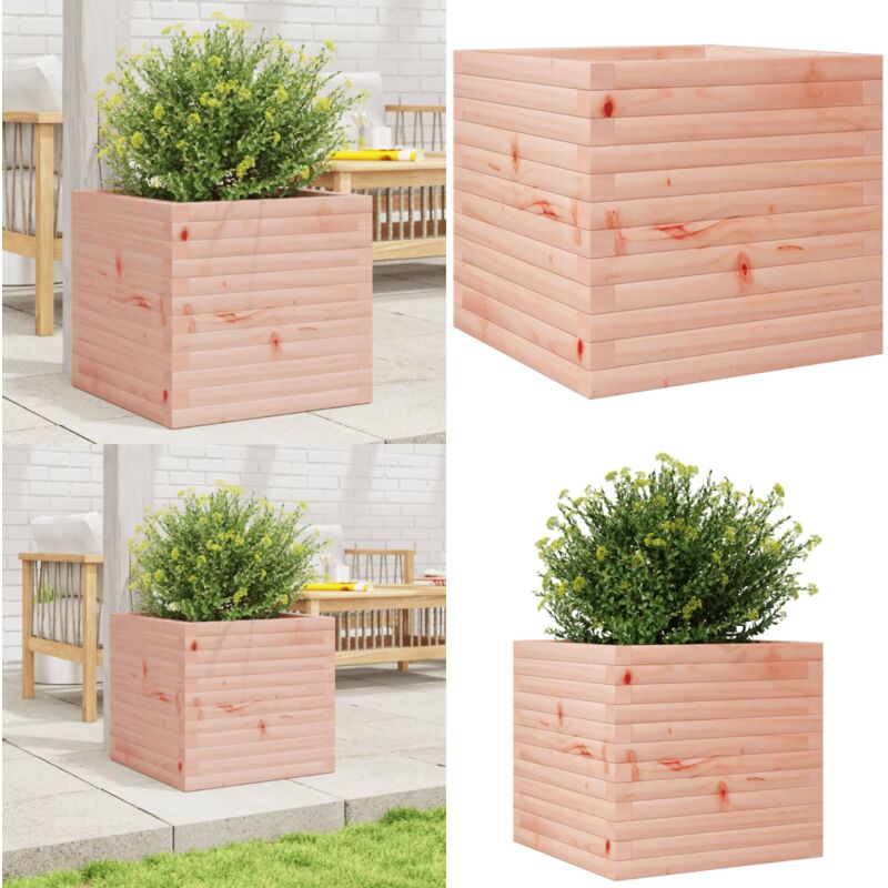 Vidaxl - Jardinière 50x50x46 cm bois massif douglas - Jardinier En Bois - Pot De Fleurs Extérieur - Jardinière Rectangulaire - Jardinière Design
