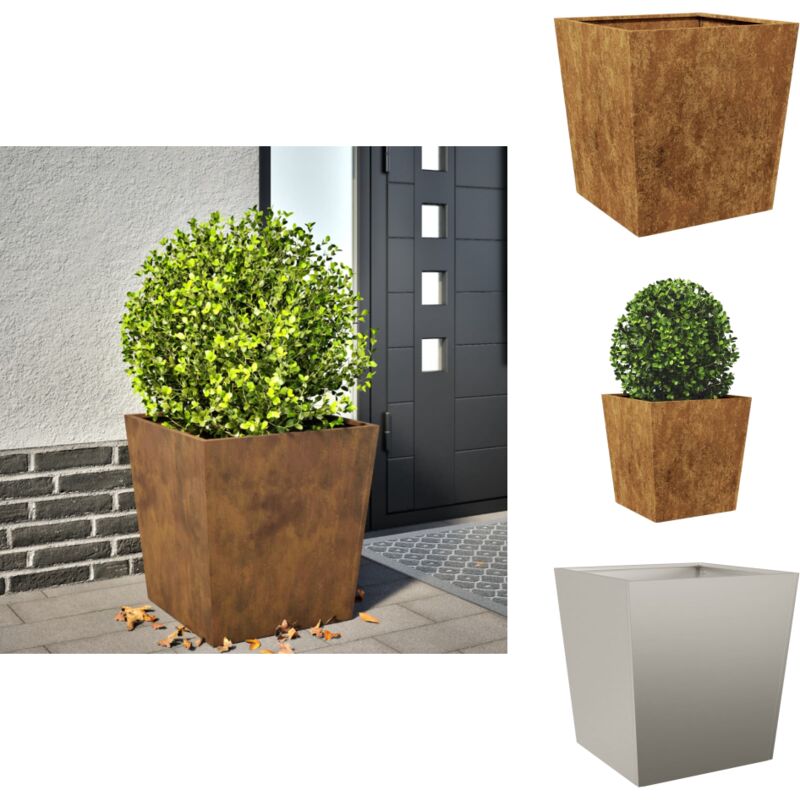 Vidaxl - Jardinière 50x50x50 cm acier résistant aux intempéries - Jardinière - Jardinières - Jardinière En Métal - Jardinière En Acier