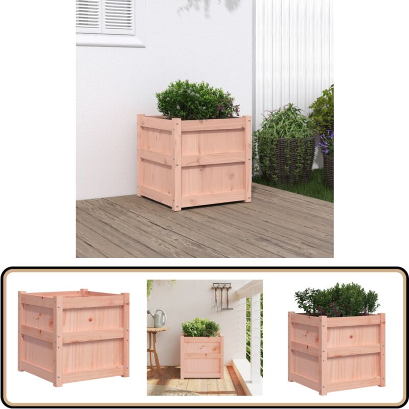 Vidaxl - Jardinière 50x50x50 cm bois massif douglas - Jardinier - Pot De Fleurs - Extérieur - Bois - Douglas