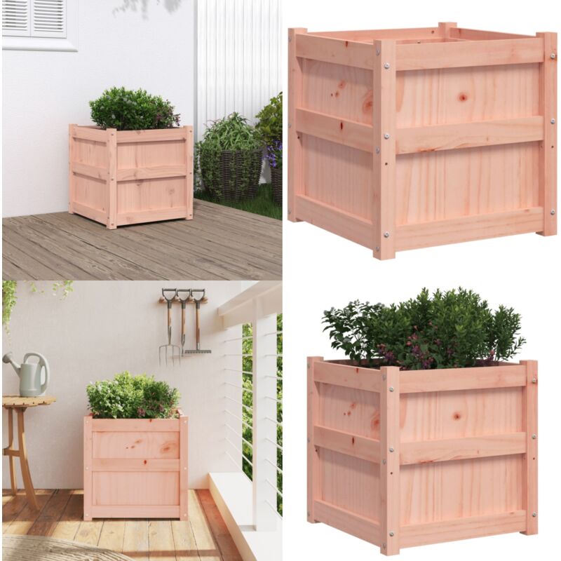 Vidaxl - Jardinière 50x50x50 cm bois massif douglas - Jardinier - Pot De Fleurs - Extérieur - Bois - Douglas - Home & Living