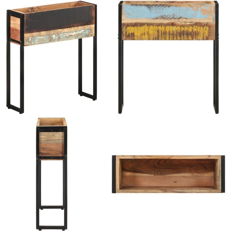 Vidaxl - Jardinière 60x20x68 cm Bois de récupération massif - Jardin - Pots De Fleurs - Jardinière - Décoration Extérieure - Bois Recyclé - Home &