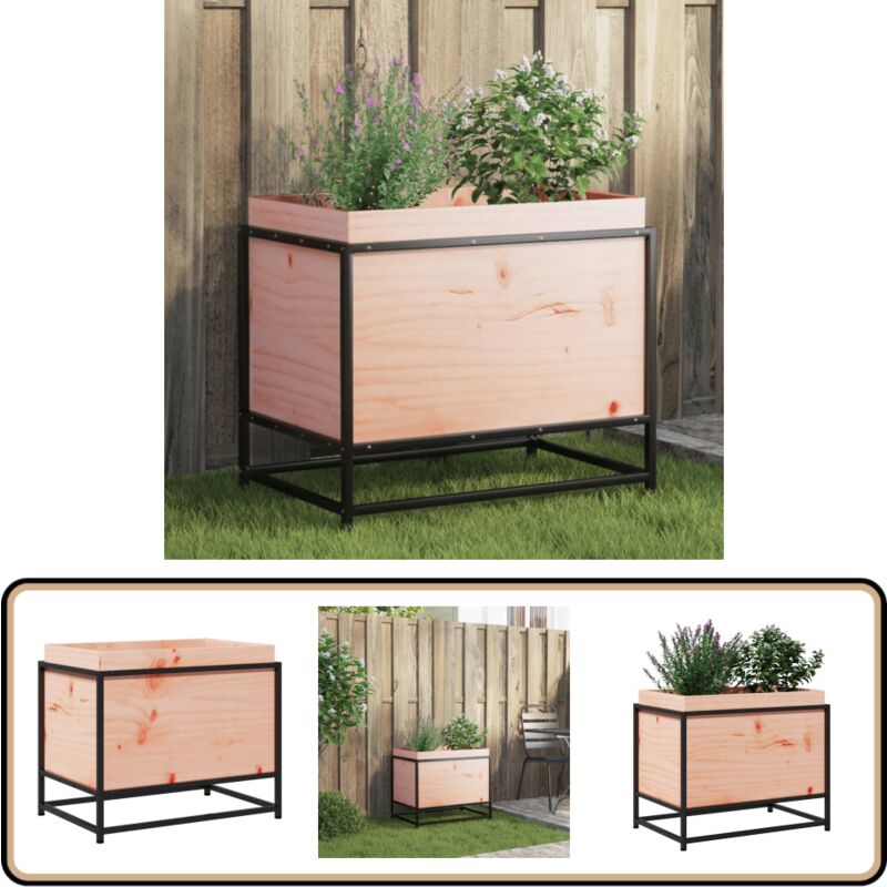 Jardinière 60x40x50 cm bois massif de douglas - Jardiniered'extérieure - Jardinière Bois - Pot De Fleurs Extérieur - Jardinière Murale - Décoration
