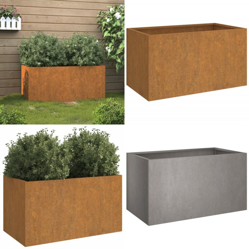 Vidaxl - Jardinière 62x40x39 cm acier corten - Jardinier - Pot De Fleurs - Plante - Extérieur - Balcon - Home & Living
