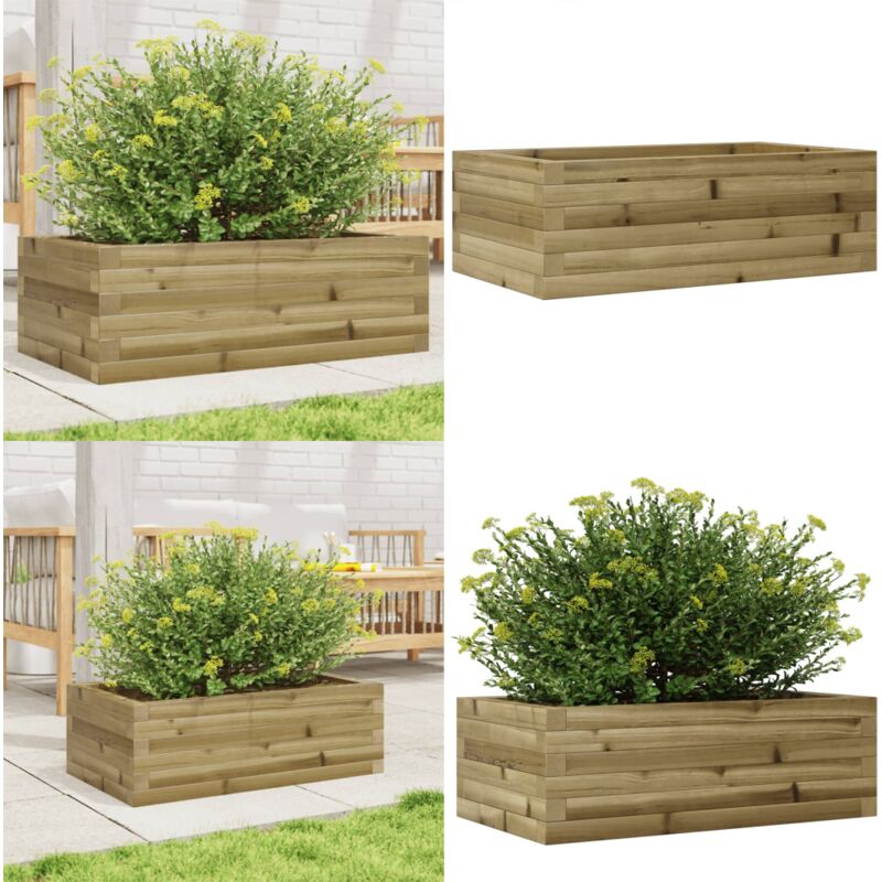 Vidaxl - Jardinière 70x40x23 cm bois de pin imprégné - Jardinier - Pot De Fleurs - Bac à Plantation - Extérieur - Terrasse - Home & Living