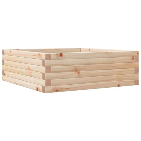 Jardinière 70x70x23 cm bois de pin massif vidaXL