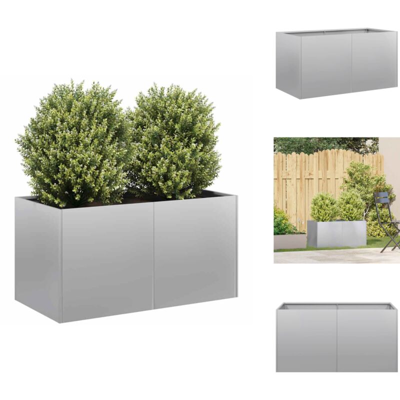 Vidaxl - Jardinière 80x40x40 cm acier galvanisé - Jardinière - Jardinières - Pot De Fleurs - Support De Jardinière