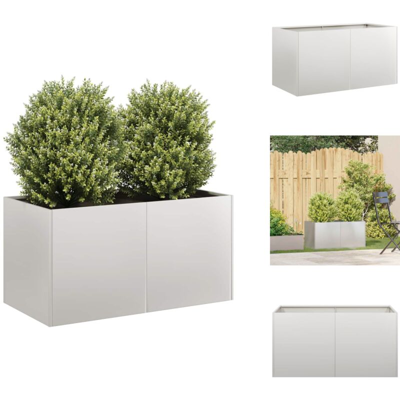 Vidaxl - Jardinière 80x40x40 cm acier inoxydable - Jardinière - Jardinières - Pot De Fleurs - Support De Jardinière