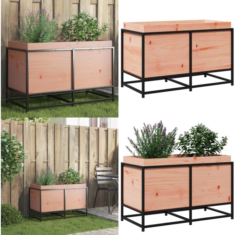 Jardinière 80x40x50 cm bois massif de douglas - Jardiniered'extérieure - Jardinière Bois - Pot De Fleurs Extérieur - Jardinière Murale - Plante