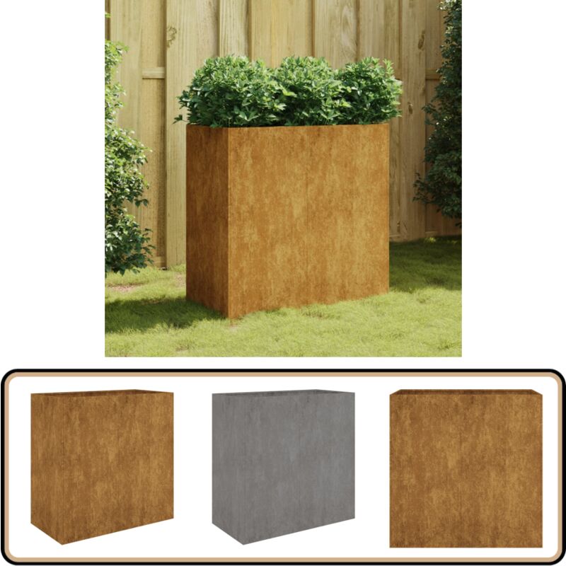Vidaxl - Jardinière 80x40x80 cm acier corten - Jardinier - Bac à Fleurs - Plante - Extérieur - Balcon