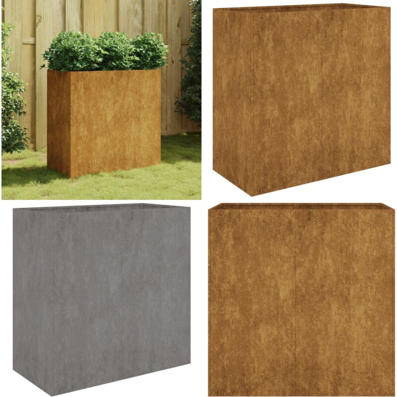 Vidaxl - Jardinière 80x40x80 cm acier corten - Jardinier - Bac à Fleurs - Plante - Extérieur - Balcon - Home & Living