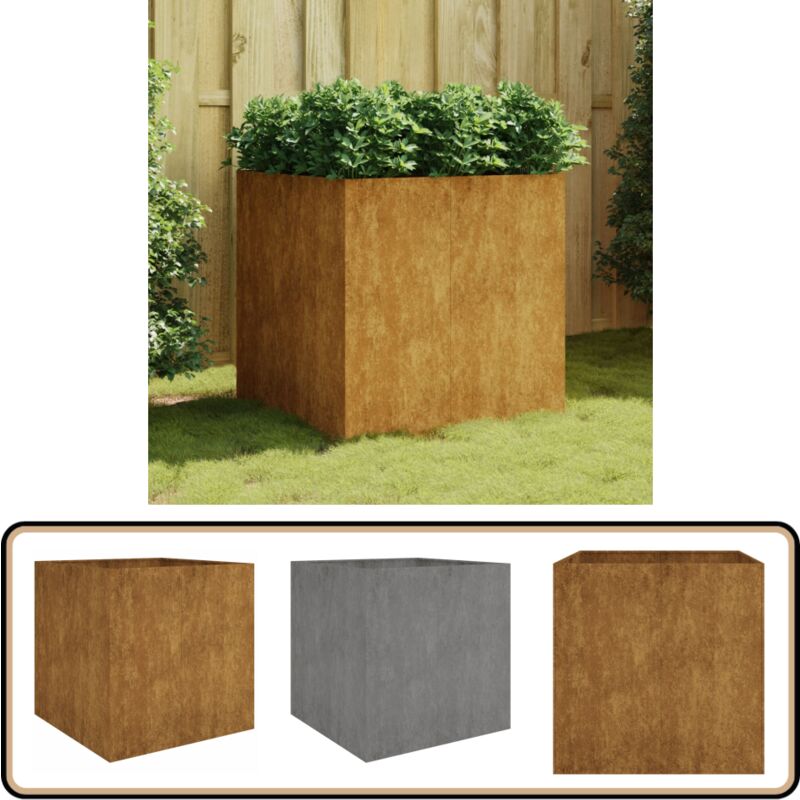 Vidaxl - Jardinière 80x80x80 cm acier corten - Jardin - Balcon - Patio - Jardinière - Acier Corten