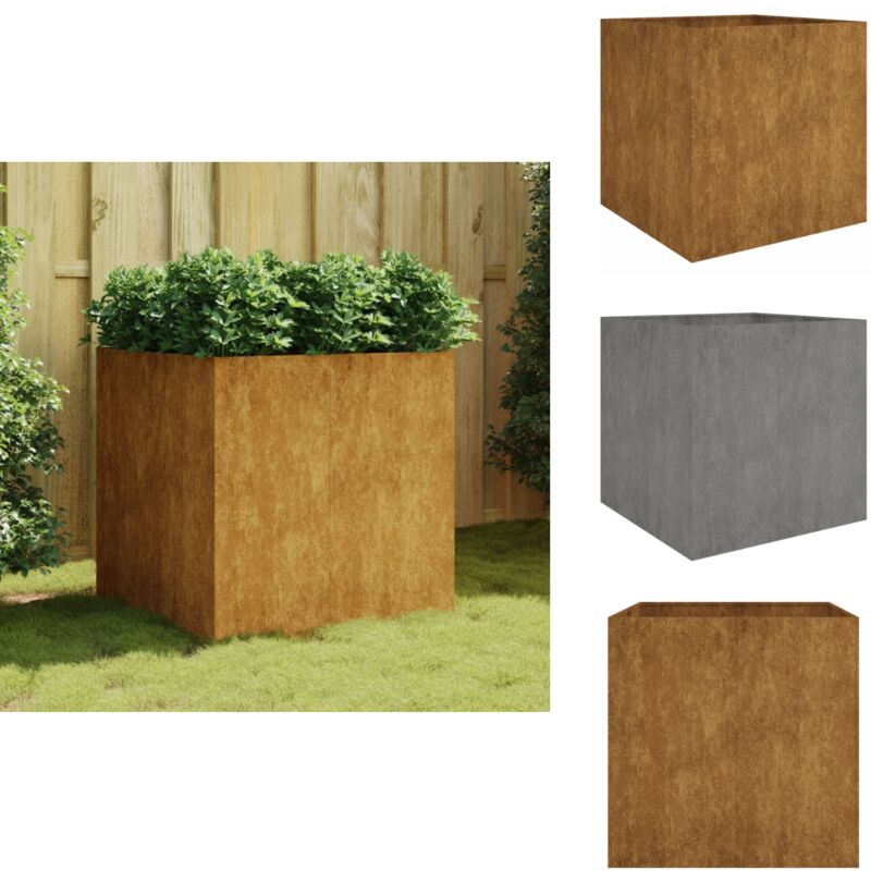 Vidaxl - Jardinière 80x80x80 cm acier corten - Jardin - Balcon - Patio - Jardinière - Acier Corten