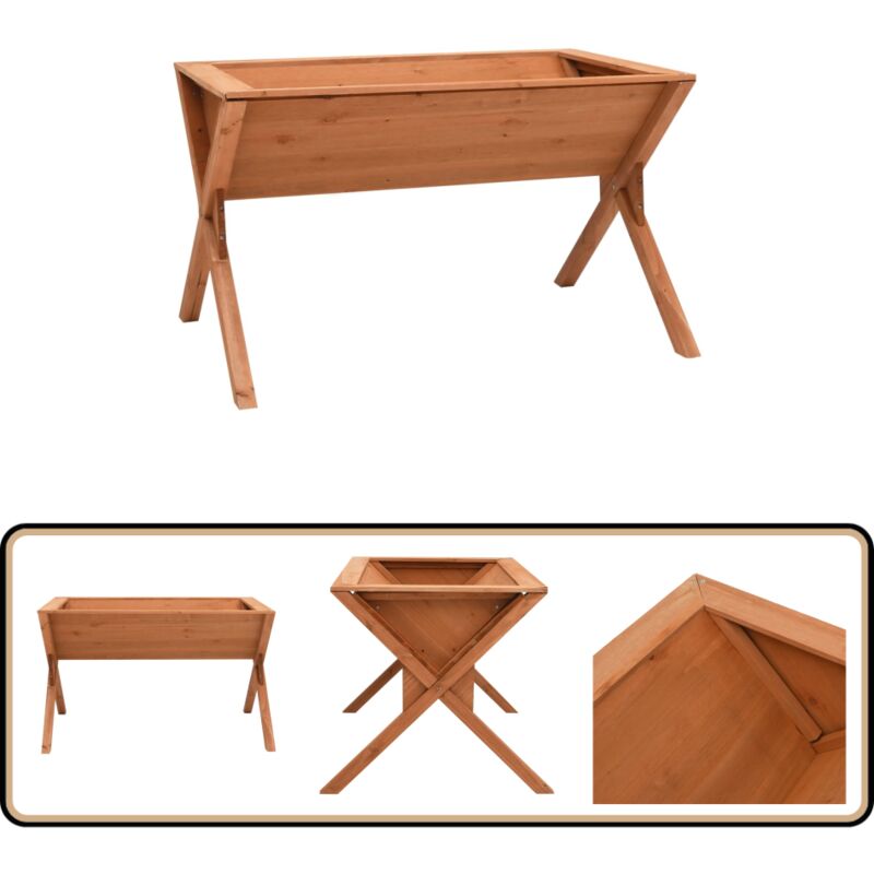 Vidaxl - Jardinière 90x55x56 cm Bois de sapin - Jardinier - Plante - Décoration Extérieur - Rangement Plantes - Bois Naturel