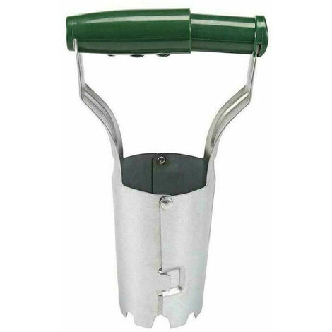 Jardinière à bulbes automatique, Articulée et graduée, Manche plastique, Acier, 13622 vert foncé Cisea