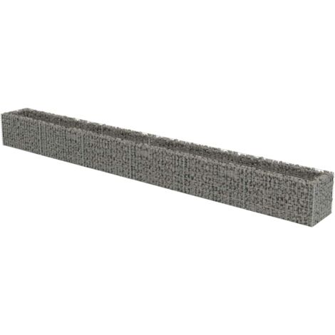 Jardinière à gabion Acier galvanisé 540 x 50 x 50 cm