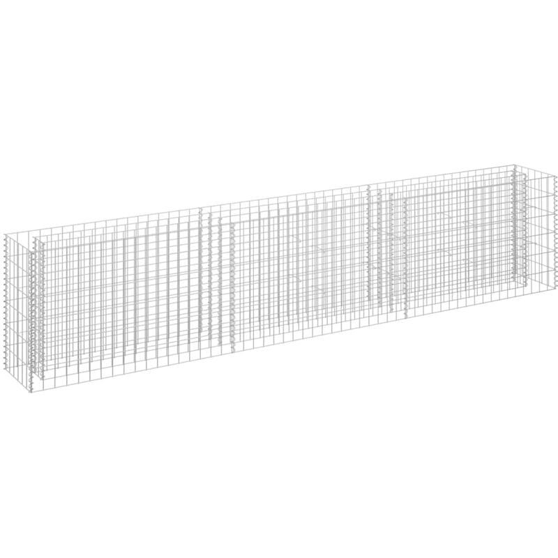 Vidaxl - Lit surélevé à gabion Acier galvanisé 270x30x60 cm