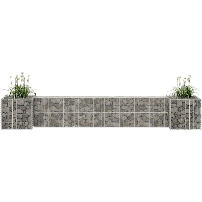 Vidaxl - Jardinière à gabion en h Fil d'acier 260x40x40 cm