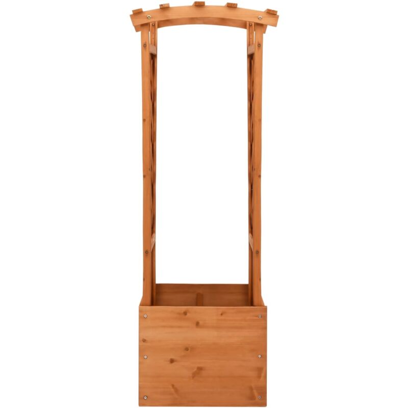 Vidaxl - Jardinière à treillis avec arche 49x39x130 cm Bois de sapin