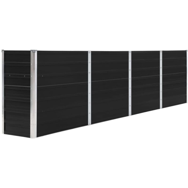 Vidaxl - Jardinière 320x40x77 cm Acier galvanisé Anthracite