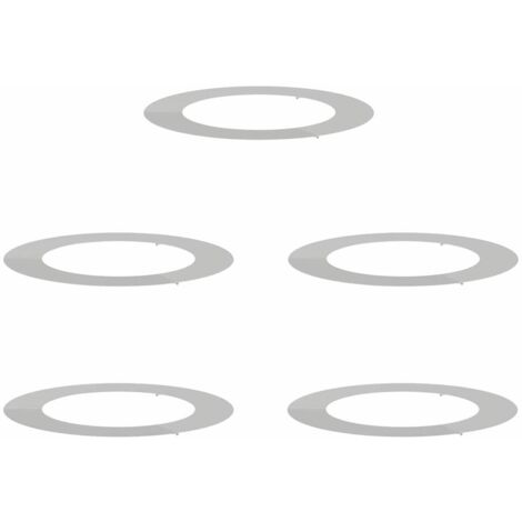 Jardinière  adapté pour anneaux d'arbre plats 5 pcs Argent Ø60 / 90 cm