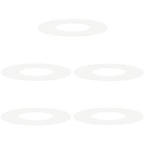 Jardinière  adapté pour anneaux d'arbre plats 5 pcs Blanc Ø30 / 60 cm Acier