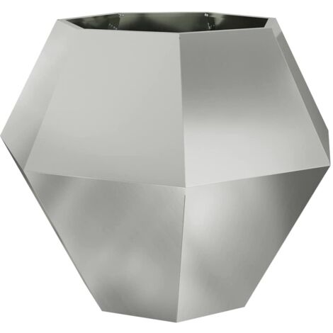Jardinière Argent 100 x 100 x 80 cm Acier galvanisé CFW896394