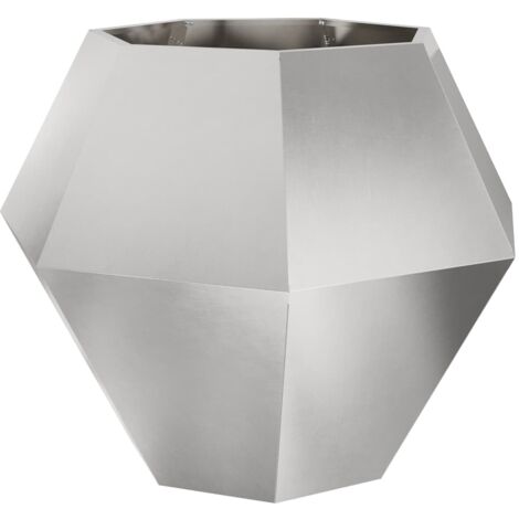 Jardinière Argent 100 x 100 x 80 cm Acier inoxydable CFW831832