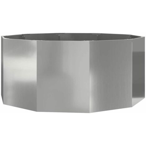 Jardinière Argent 120 x 120 x 50 cm Acier galvanisé CFW651558