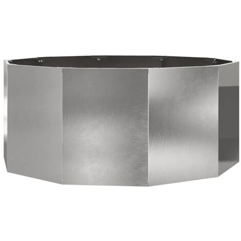 Jardinière Argent 120 x 120 x 50 cm Acier inoxydable CFW581008