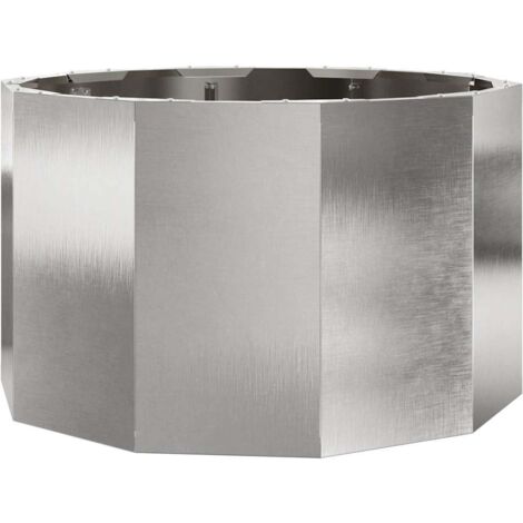 Jardinière Argent 60 x 60 x 35 cm Acier inoxydable CFW544708
