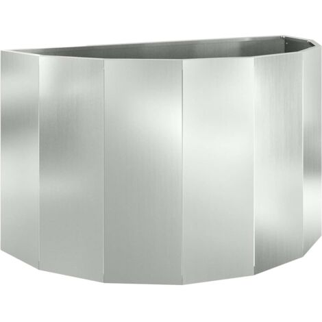 Jardinière Argent 90 x 45 x 50 cm Acier galvanisé CFW472121
