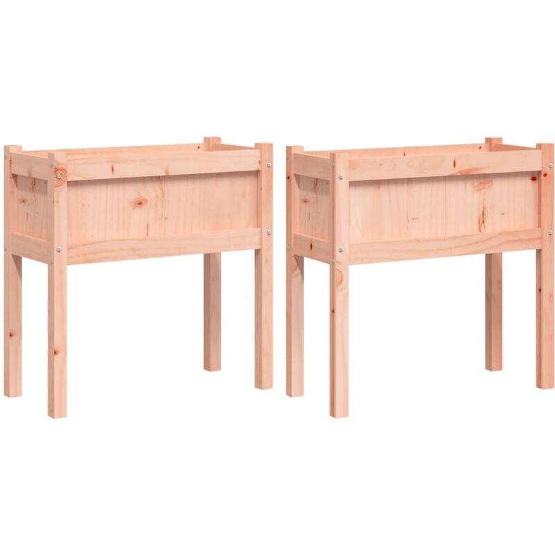 Vidaxl - Jardinières 2 pcs avec pieds bois massif douglas